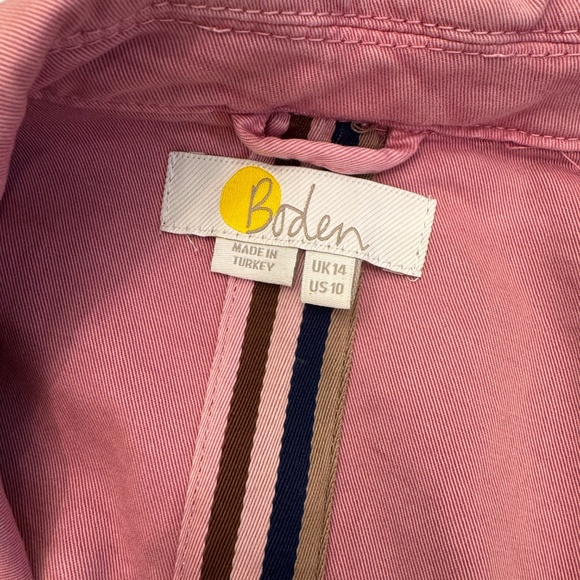Boden Dusty Pink Jacket with Collar and Relaxed Fit - NWOT - Picture 7 of 16